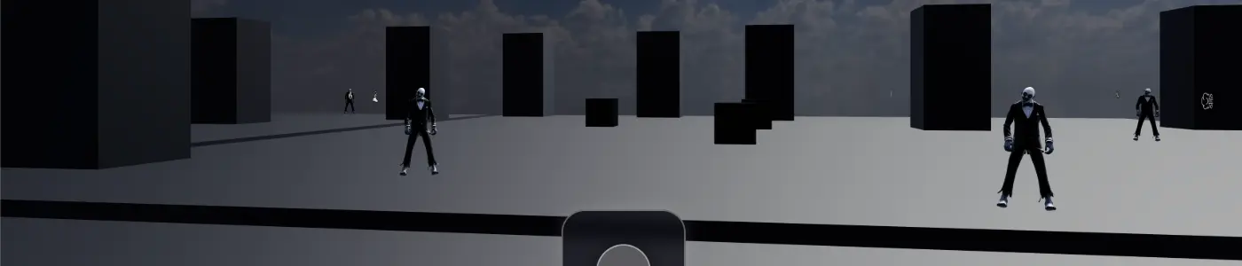 Clown Hunt FPS game screenshot.