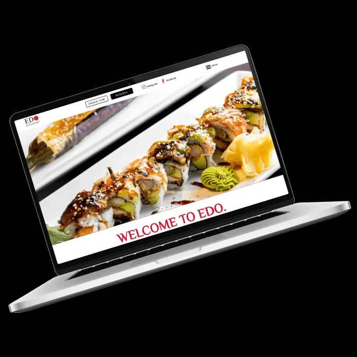 EDO Webflow website preview.