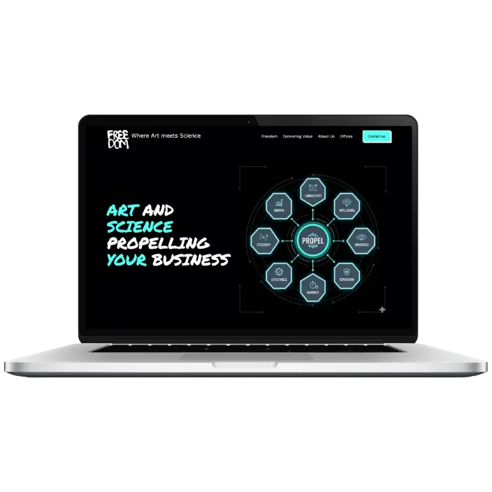 FreeDom Webflow website preview.