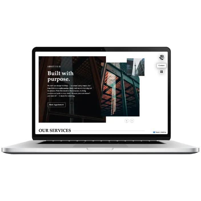AX-01 Architecture Demo website preview.