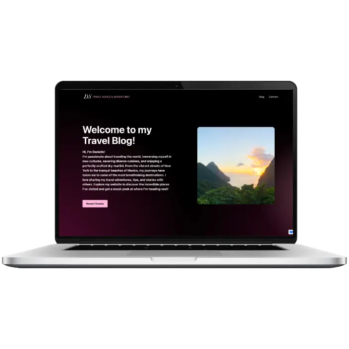 TX-01 Travel Demo website preview.