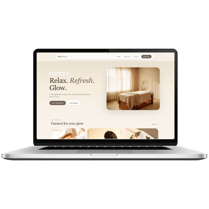 WE-1 Wellness Demo website preview.