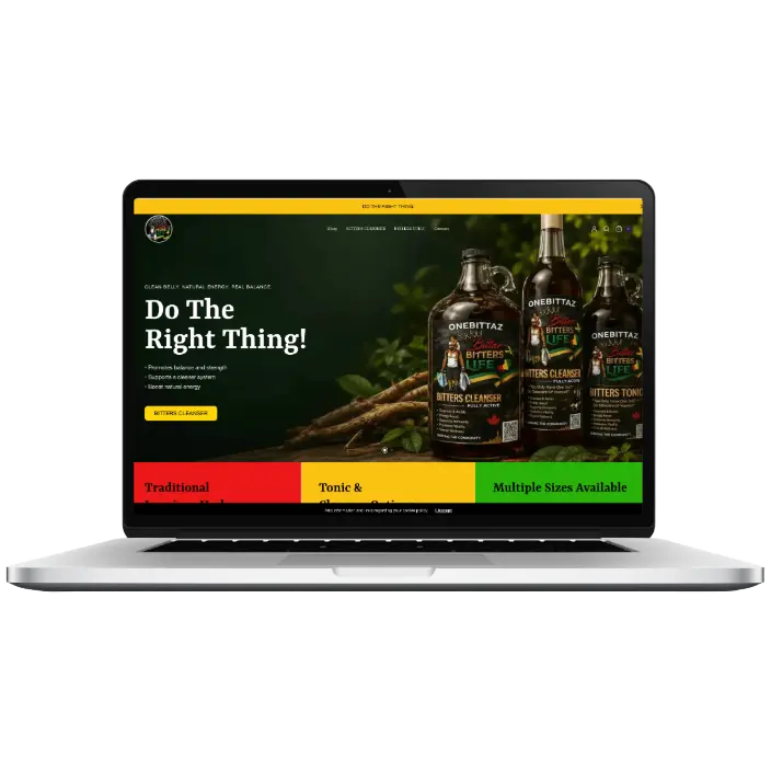 Bittaz Morelife Shopify ecommerce website preview.