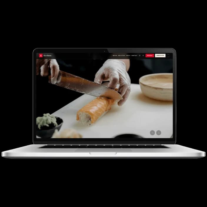 RX-2 Restaurant Demo website preview.